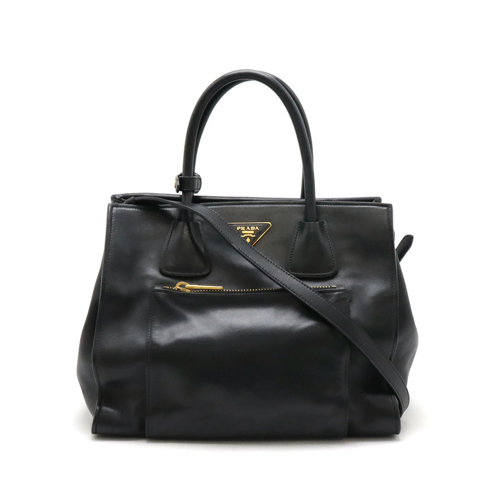 Prada Handbag Crossbody Bag Leather NERO Black